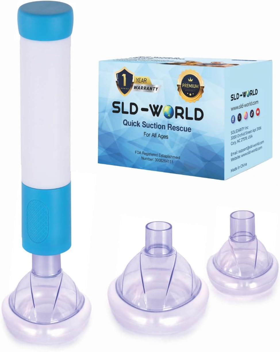 Portable Airway Suction Device, Clearing Upper Airway for Adults and Children | Essential for Home, Travel, Schools, and Caregivers. | Yellow